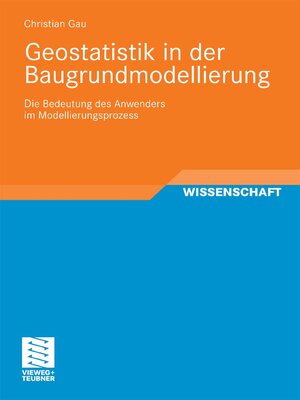 cover image of Geostatistik in der Baugrundmodellierung